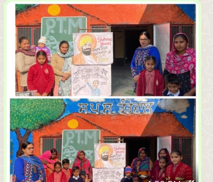 At Government Elementary School Dandewal parents participated in Mega PTM